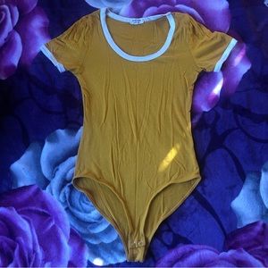 YELLOW SMALL BODY SUIT